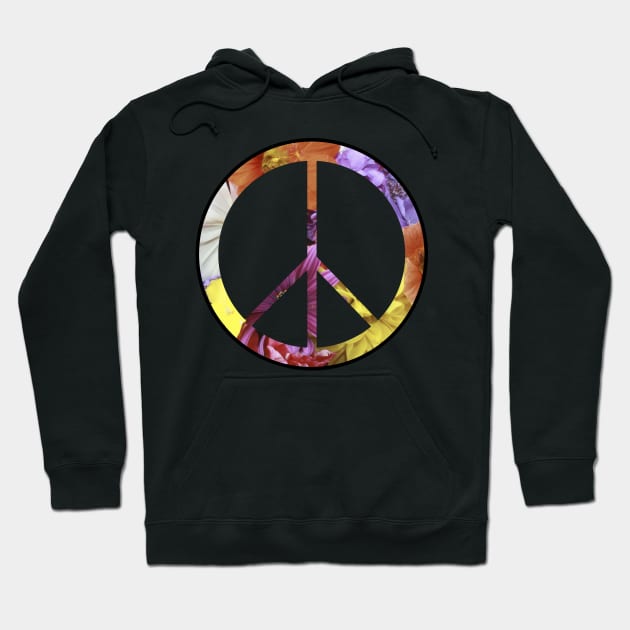 Peace Sign Hoodie by Elle Beth Art